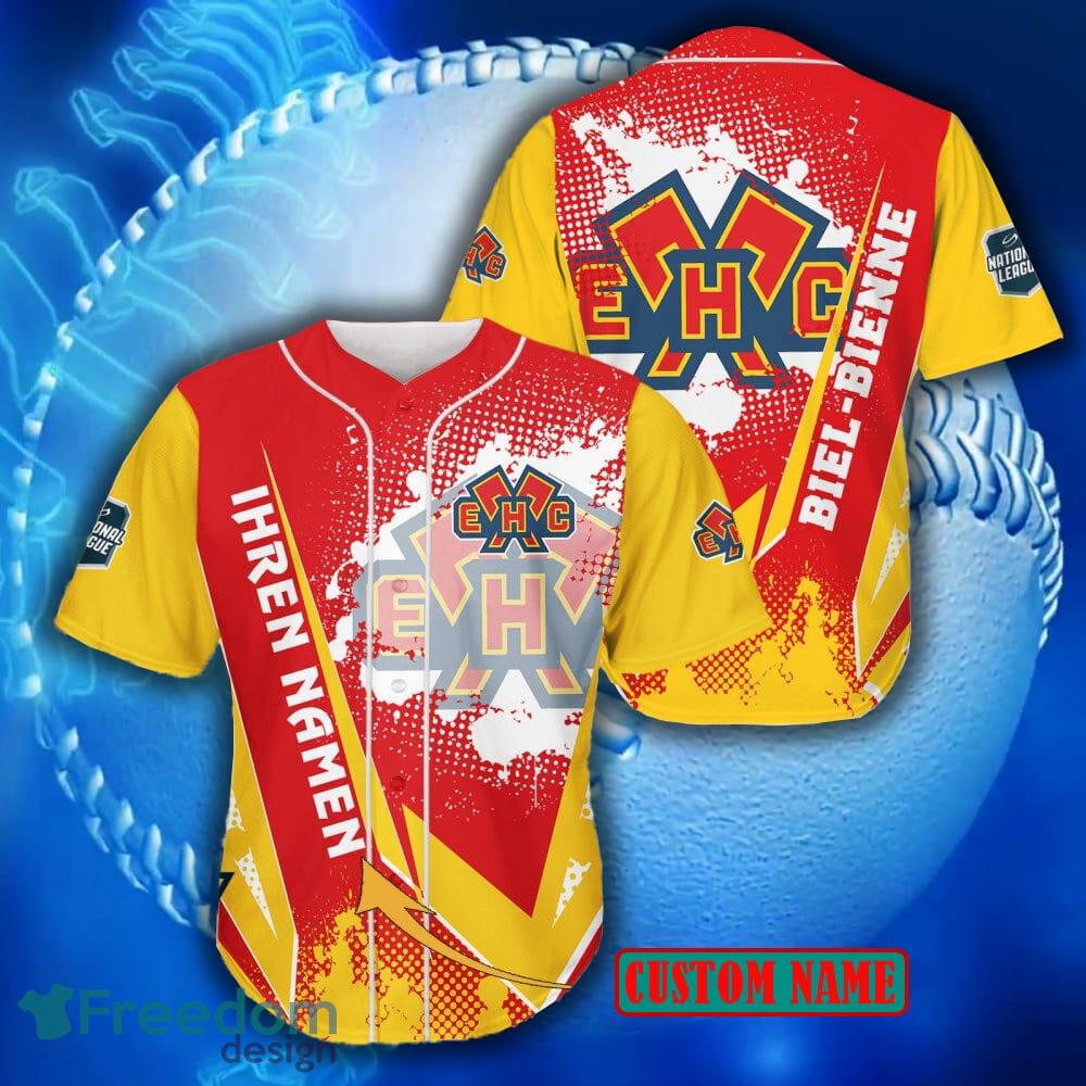 Custom Name EHC Olten Logo National League Style Baseball Jersey Shirt -  Freedomdesign