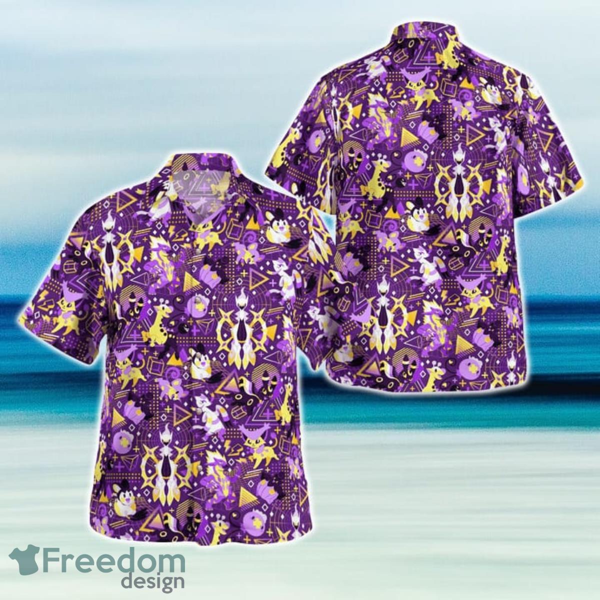 Electricity SyStar Trekem Pokemon Hawaiian Shirt And Short For Fans Product Photo 1