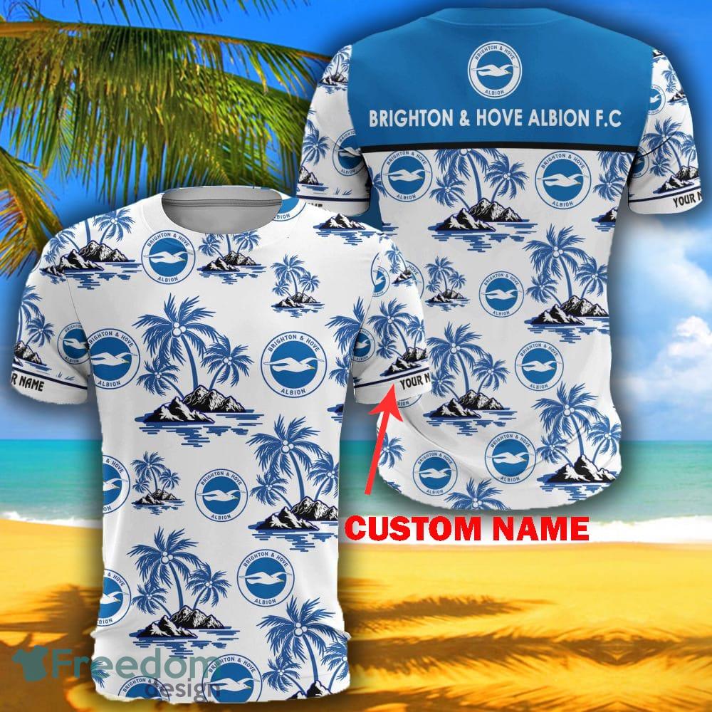 Brighton & Hove Albion FC Style 7 EPL Blue Custom Name Baseball Jersey Shirt  For Fans - Freedomdesign