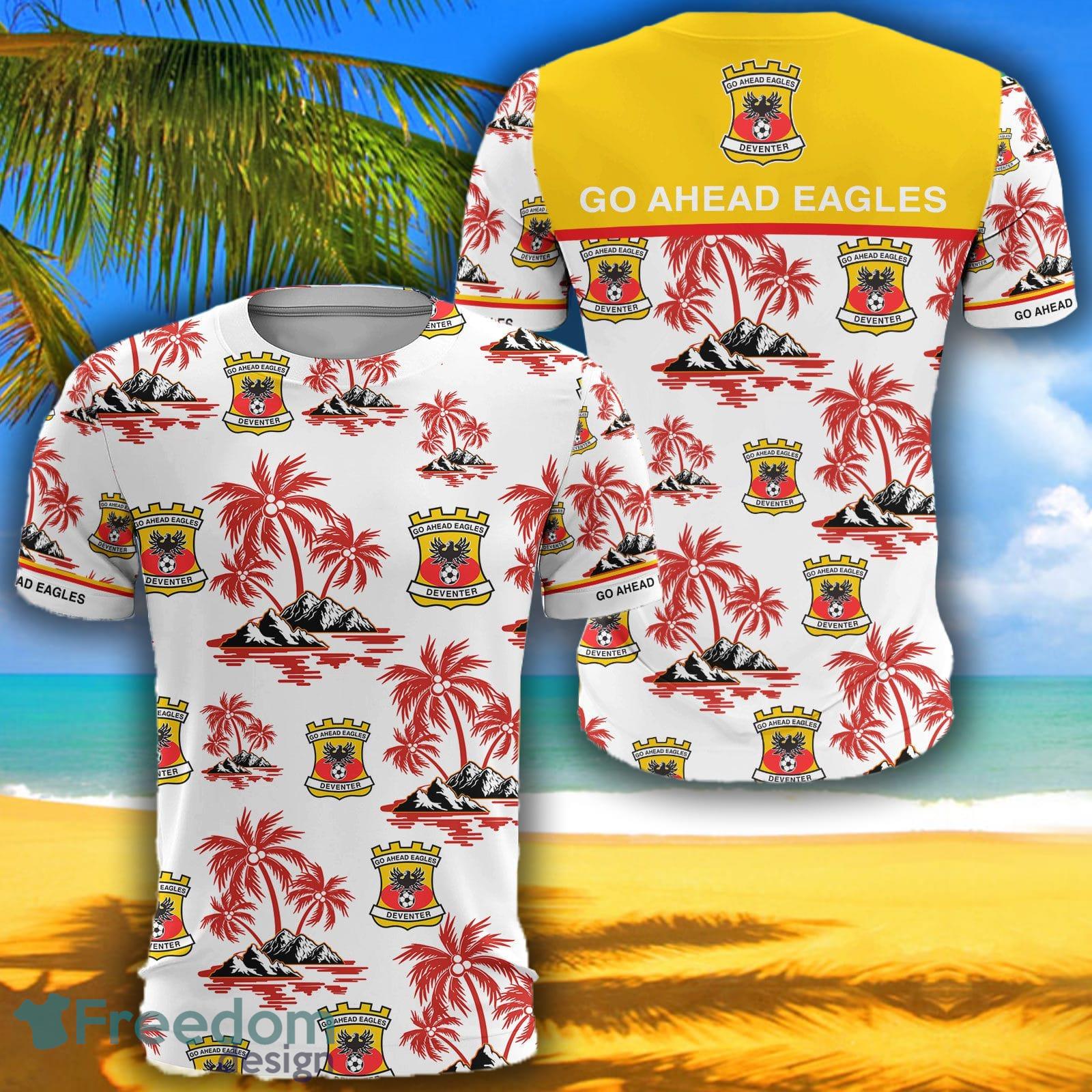 Eredivisie Go Ahead Eagles Big Logo Aloha Fans 3D Tshirt For Men And Women  - Freedomdesign