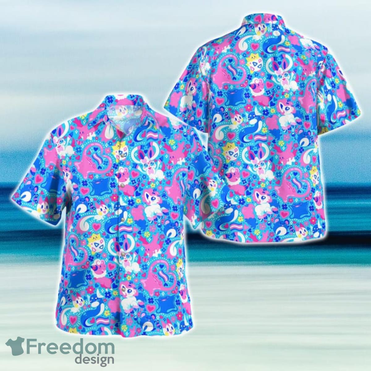 Fairy SyStar Trekem Pokemon Hawaiian Shirt And Short For Fans Product Photo 1