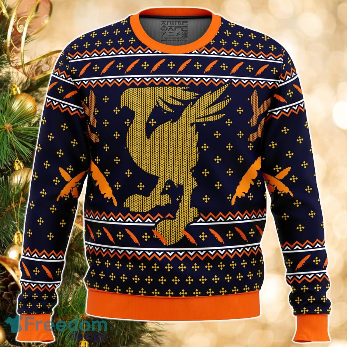 Final Fantasy Chocobo Ugly Christmas Sweater Great Gift For Men Women Product Photo 1