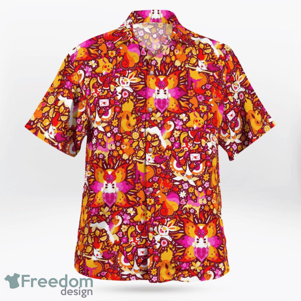 Fire SyStar Trekem Pokemon Hawaiian Shirt And Short For Fans Product Photo 2