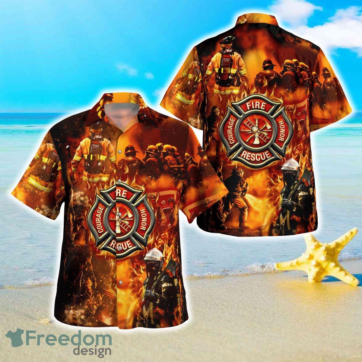 Firefighter Hawaiian Shirt Great Style For Men Women Product Photo 1