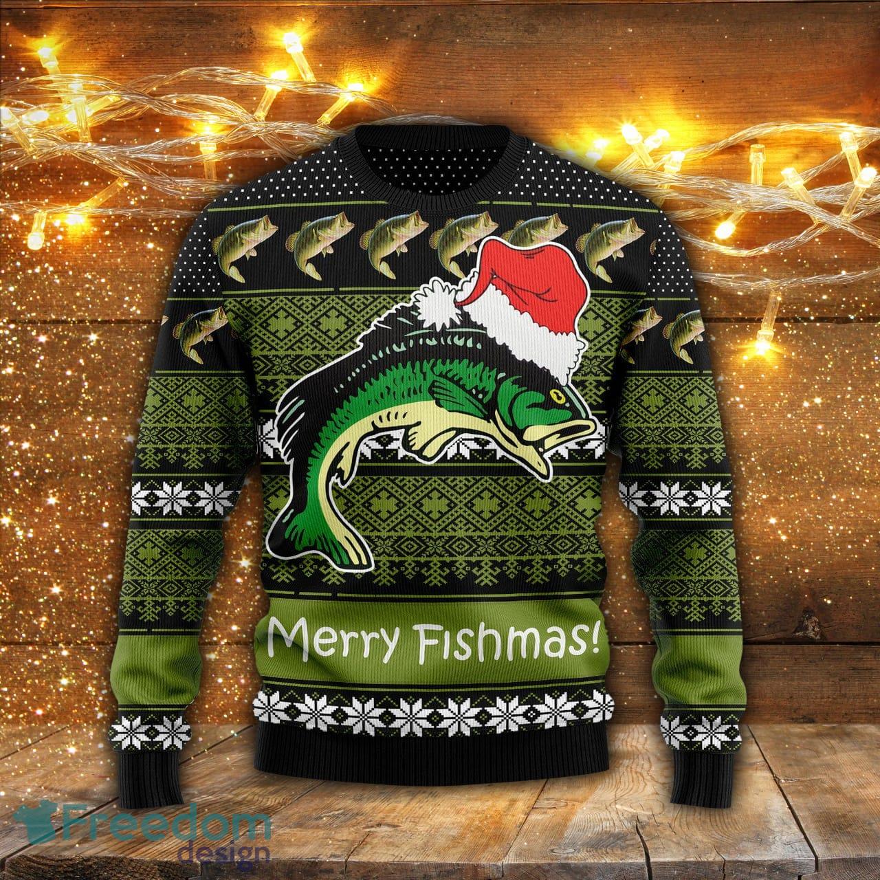 Fishing Merry Fishmas Ugly Christmas Sweater Men And Women Gift