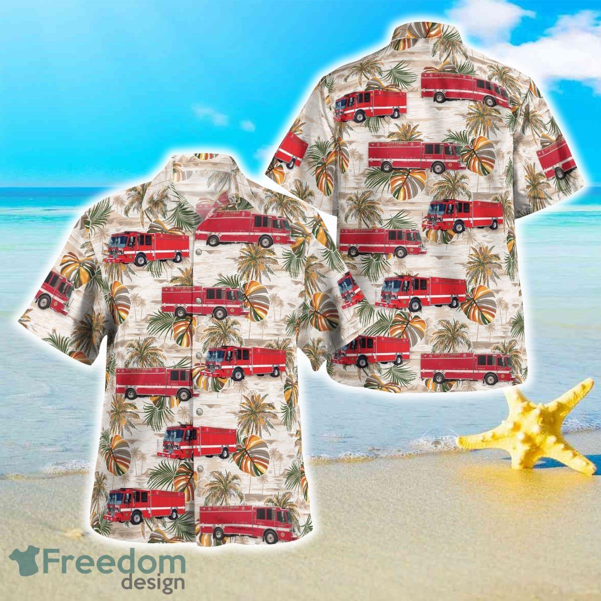 Fitchburg Fire Trucks Hawaiian Shirt Best Style For Men Women Product Photo 1