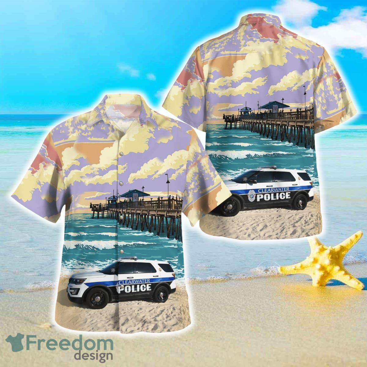 Florida, Clearwater Police Department Hawaiian Shirt Best Style For Men Women Product Photo 1