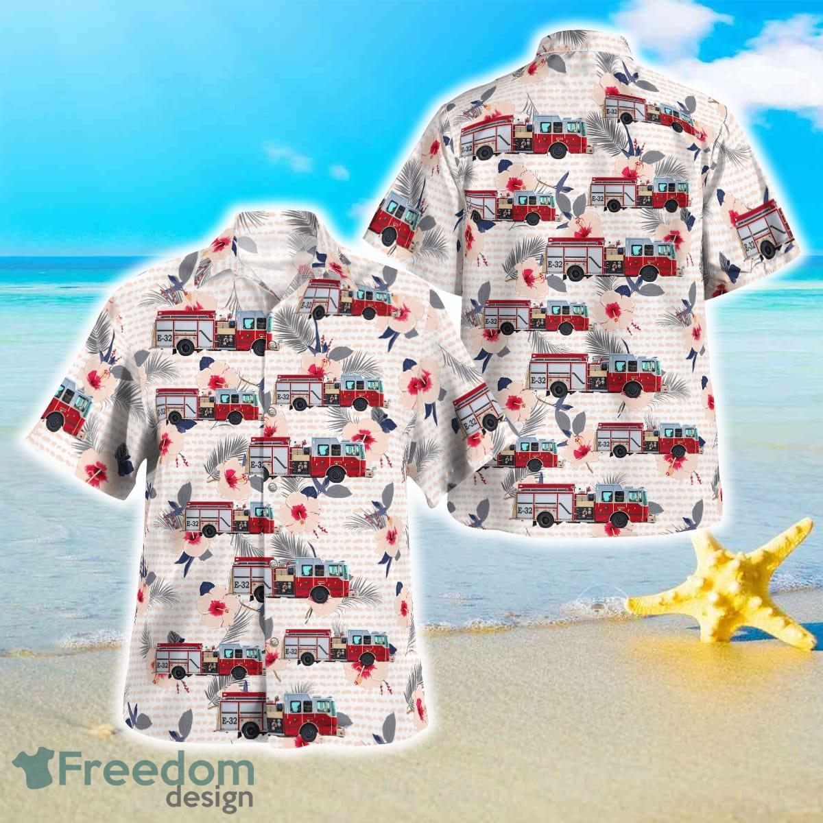 Florida, Crescent City Fire Department - Station 3 Hawaiian Shirt Best Style For Men Women Product Photo 1