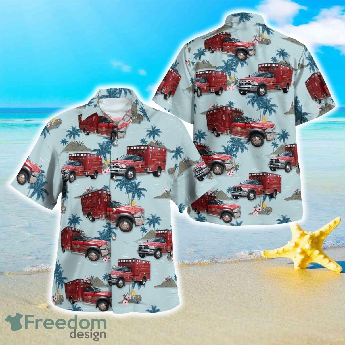 Florida Orlando Fire Department Hawaiian Shirt For Men Women Product Photo 1