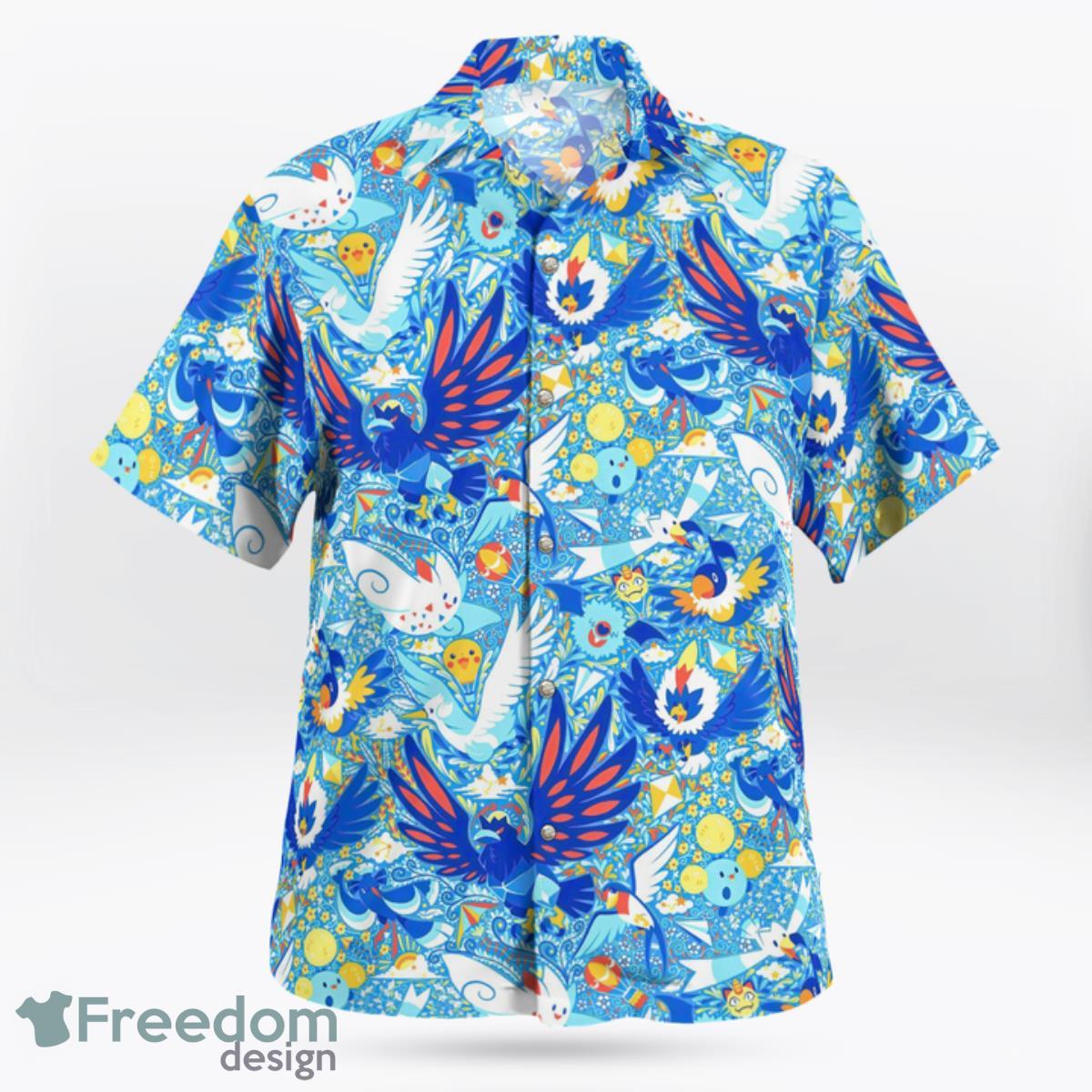 Flying Pokemon Hawaiian Shirt And Short For Fans Product Photo 2