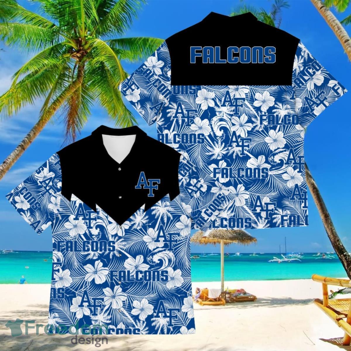 Football American Hawaii Shirt Tropical Beach Tree Air Force Falcons Product Photo 1