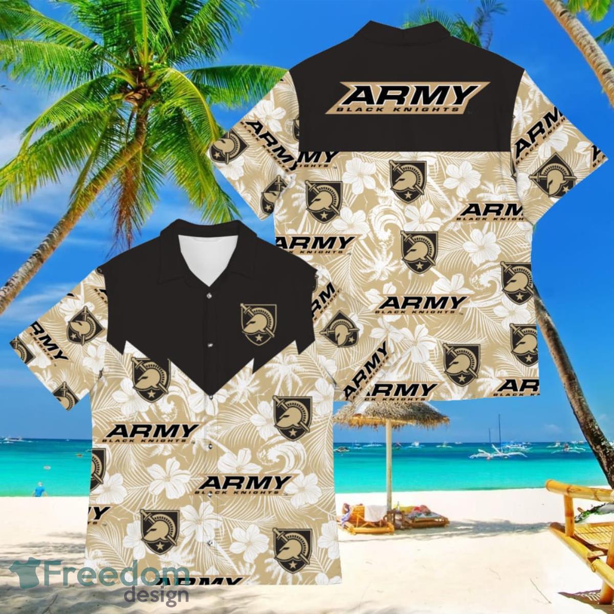 Football American Hawaii Shirt Tropical Beach Tree Army Black Knights Product Photo 1