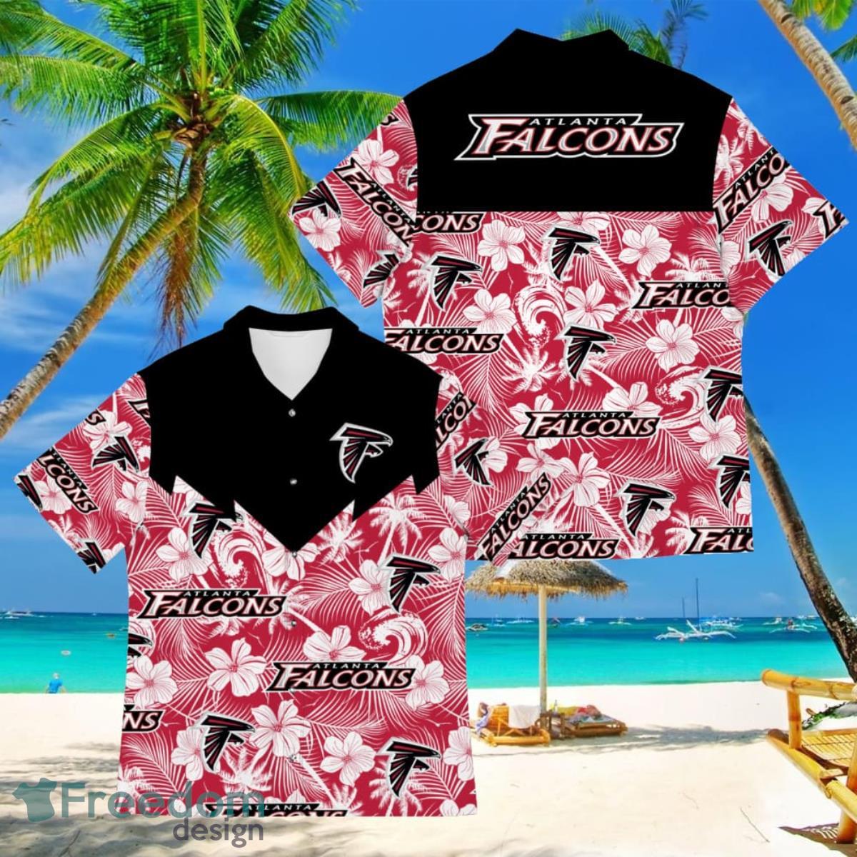 Football American Hawaii Shirt Tropical Beach Tree Atlanta Falcons Product Photo 1