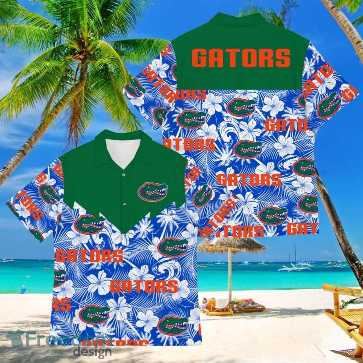 Football American Hawaii Shirt Tropical Beach Tree Florida Gators Product Photo 1