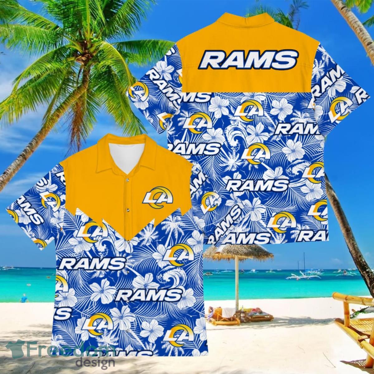 Los Angeles Rams Hawaiian Shirt NFL Football Personalized Aloha Hawaiian  Shirt For Men Women - T-shirts Low Price