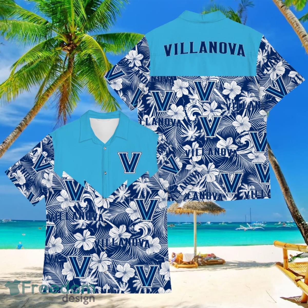 Football American Hawaii Shirt Tropical Beach Tree Villanova Wildcats Product Photo 1