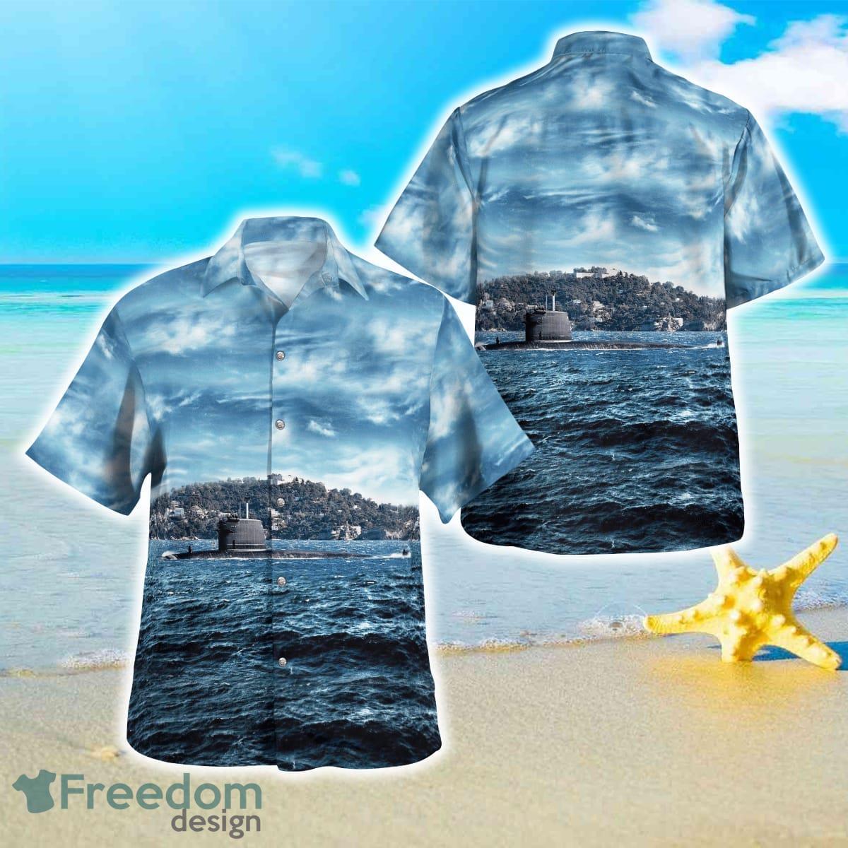 French Submarine Émeraude (S604) Hawaiian Shirt For Men Women Product Photo 1