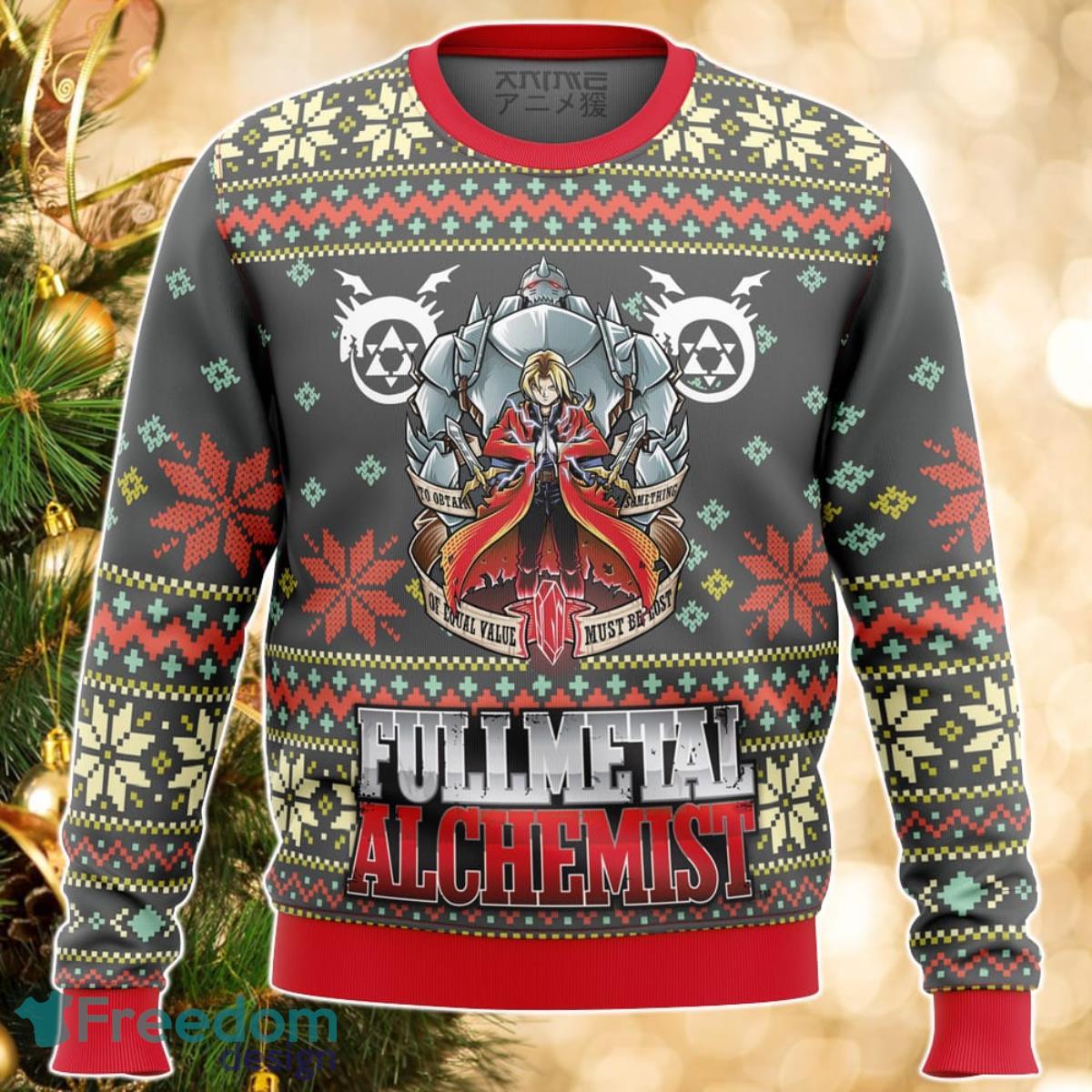 Fullmetal Alchemist Alt Ugly Christmas Sweater Great Gift For Men Women Product Photo 1