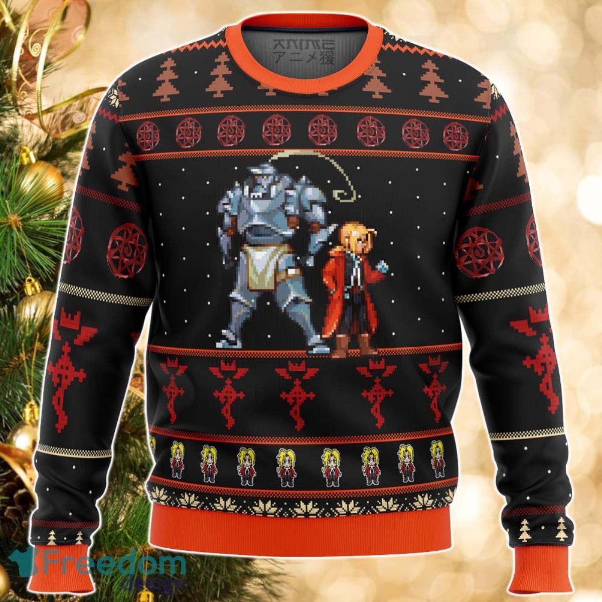 Fullmetal Alchemist Elrics Sprites Ugly Christmas Sweater Great Gift For Men Women Product Photo 1