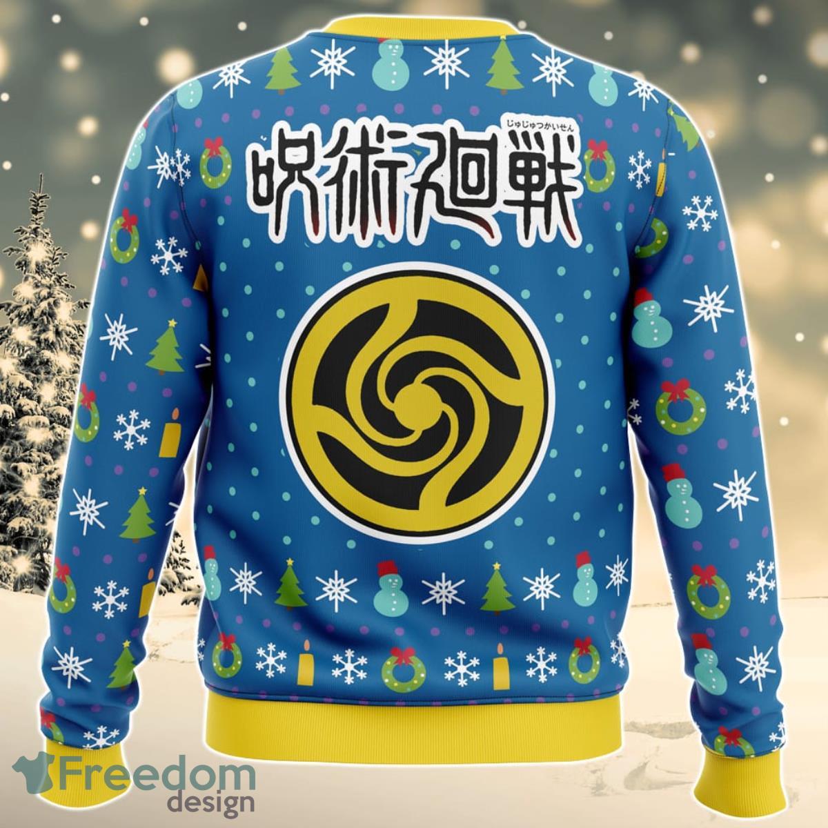 Fun Walk Jujutsu Kaisen Ugly Christmas Sweater For Men And Women Product Photo 2