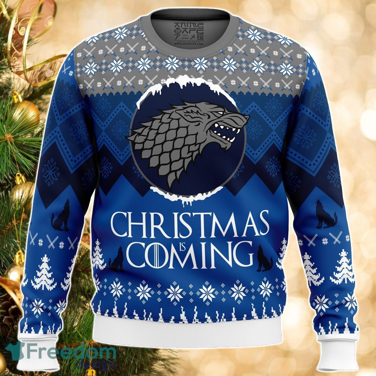 Game of Thrones Christmas is Coming Ugly Christmas Sweater Great Gift For Men Women Product Photo 1