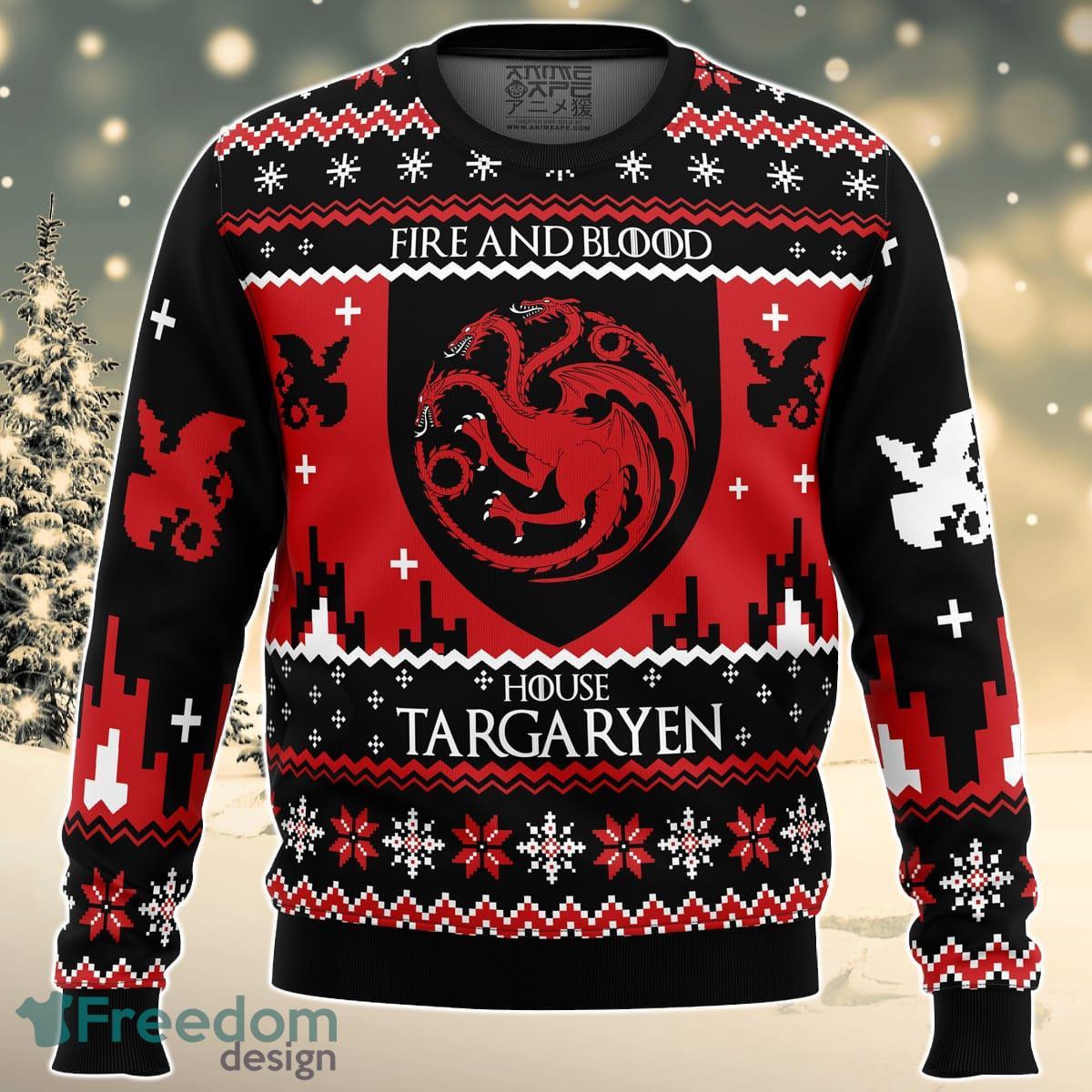 Game of Thrones House Targaryen Ugly Christmas Sweater For Men And Women Product Photo 1