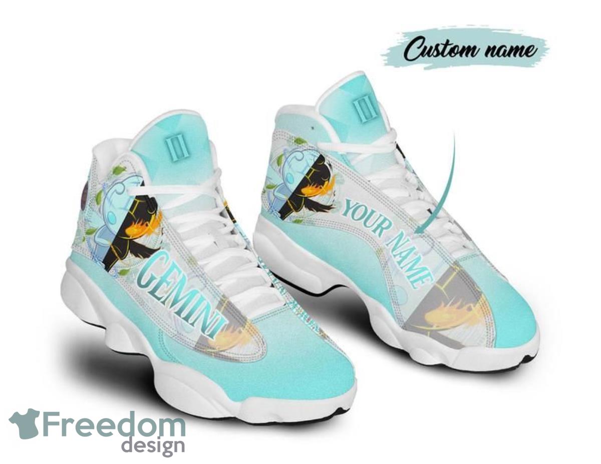 Gemini Air Jordan 13 Custom Name Sneakers Special Gift For Men And Women Product Photo 2