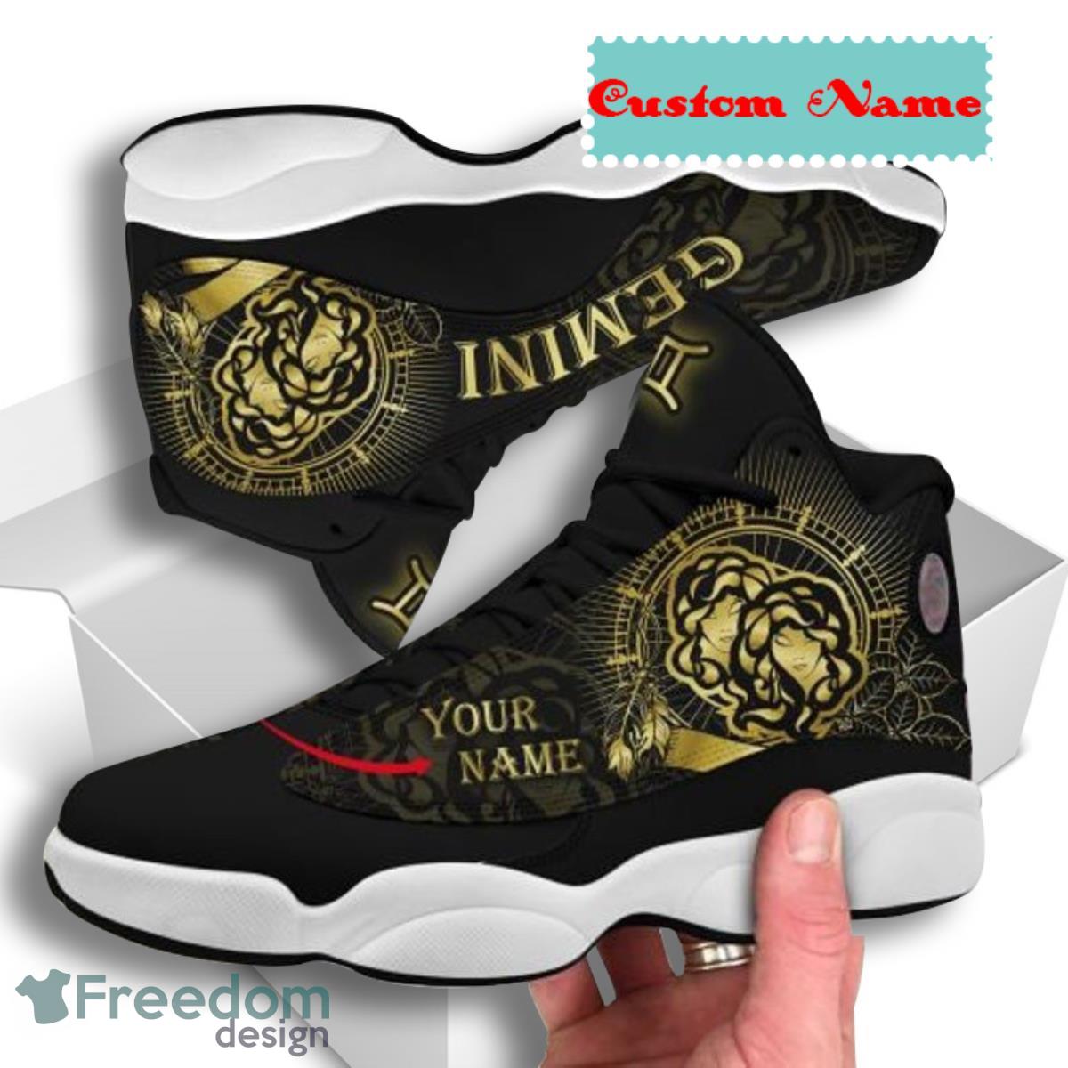 Gemini Zodiac Air Jordan 13 Custom Name Sneakers Great Gift For Men And Women Product Photo 1