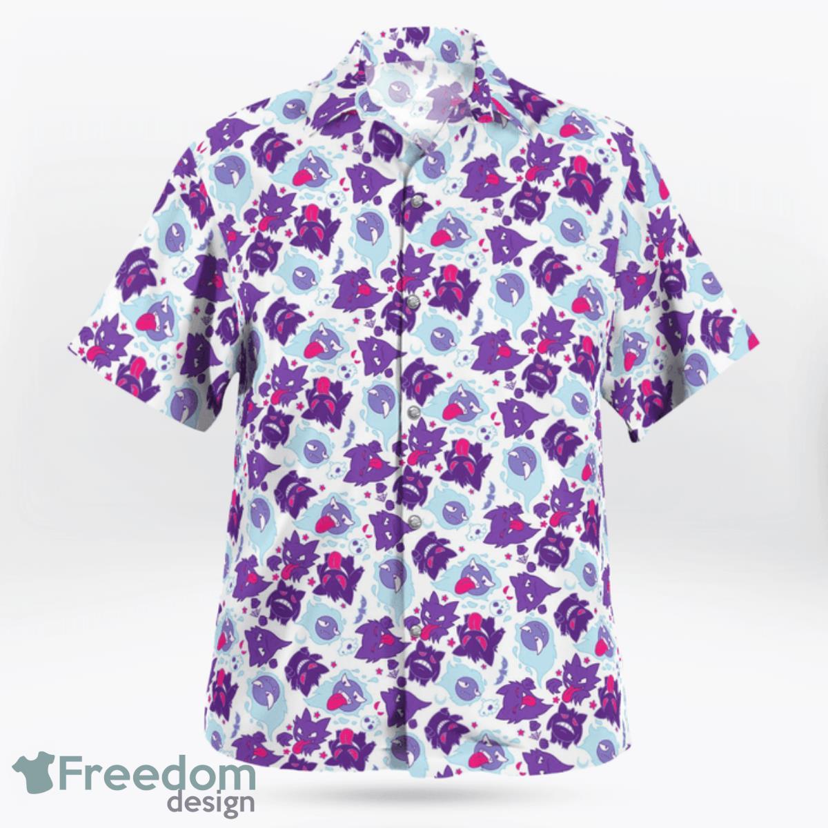 Gengar Haunter GaStar Trekly Hawaiian Shirt And Short For Fans Product Photo 2