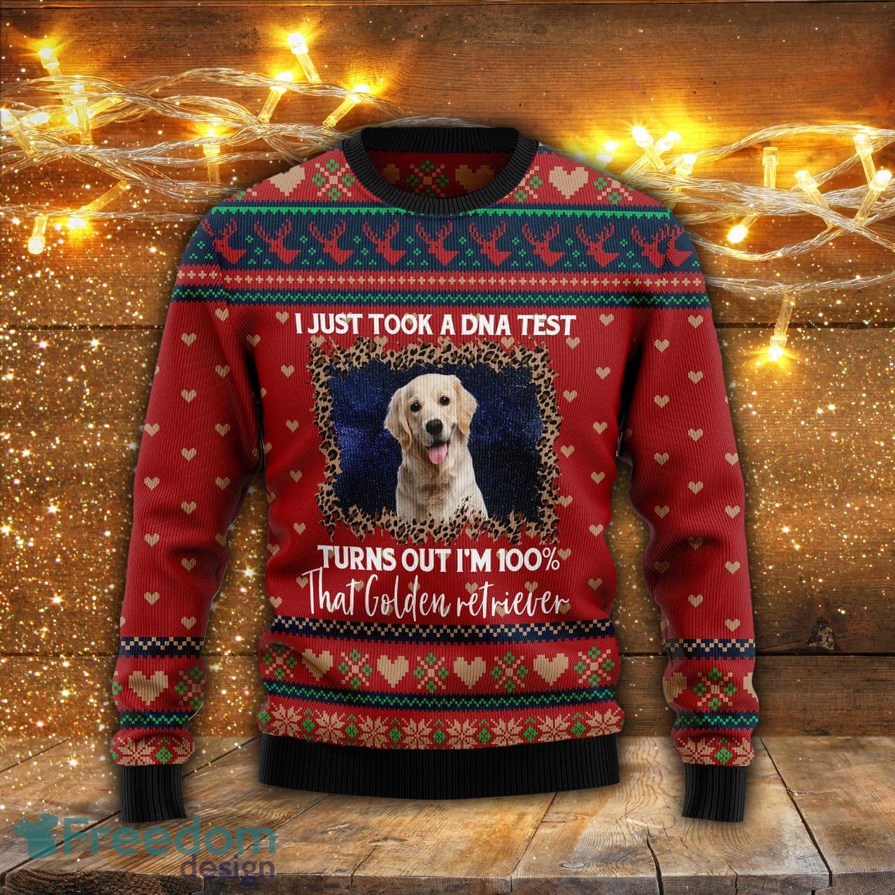 Golden Retriever DNA Ugly Christmas Sweater Men And Women Gift For Christmas - Golden Retriever DNA Ugly Christmas Sweater For Men & Women Adult US4898_1 Golden Retriever DNA Ugly Christmas Sweater Men And Women Gift For Christmas - Golden Retriever DNA Ugly Christmas Sweater For Men & Women Adult US4898_1