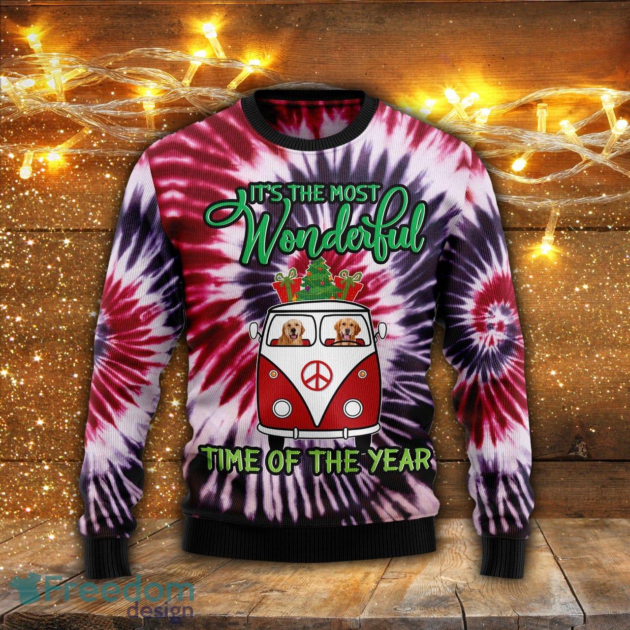 Tie dye outlet ugly christmas sweater