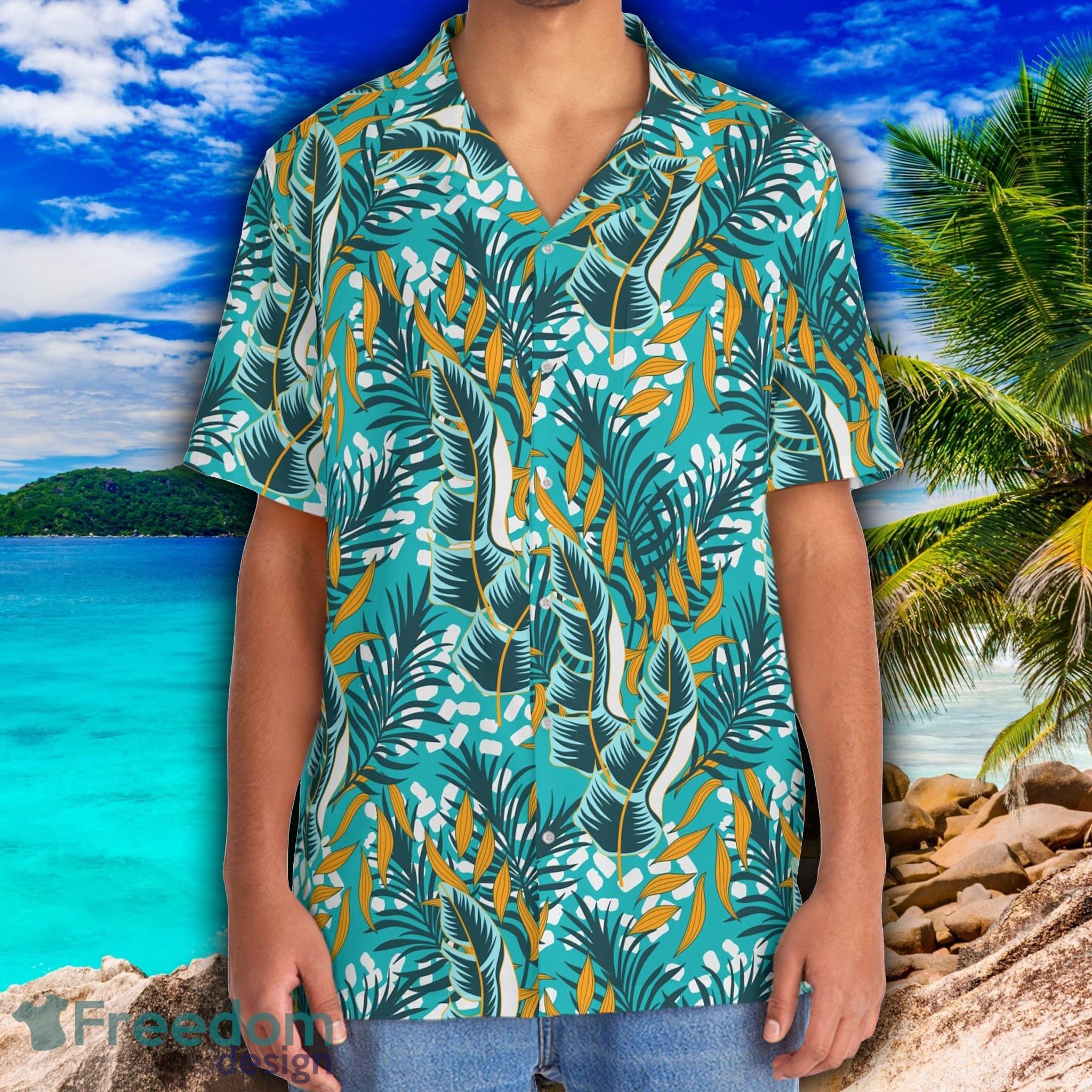 Hawaiian Style Blue and Yellow Grass Men's Hawaiian Shirt Summer Beach For  Men And Women Gift - Freedomdesign