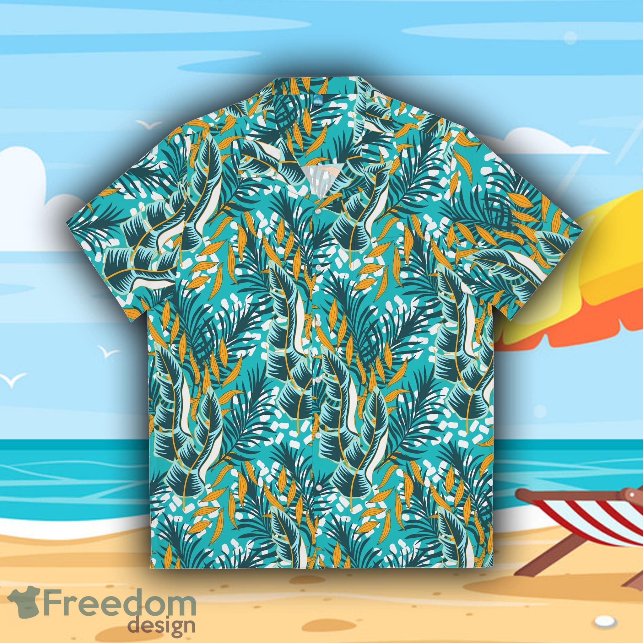 Hawaiian Style Blue and Yellow Grass Men's Hawaiian Shirt Summer Beach For  Men And Women Gift - Freedomdesign