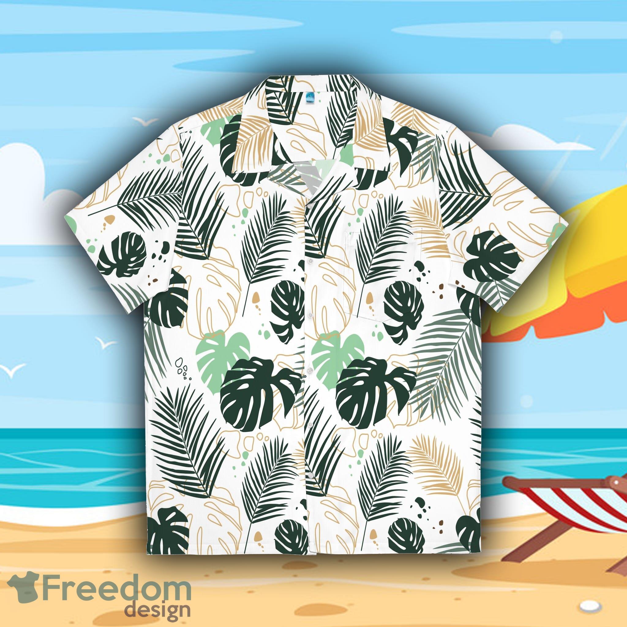 Hawaiian Style Green and Purple Leaf Men's Hawaiian Shirt Summer Beach For  Men And Women Gift - Freedomdesign