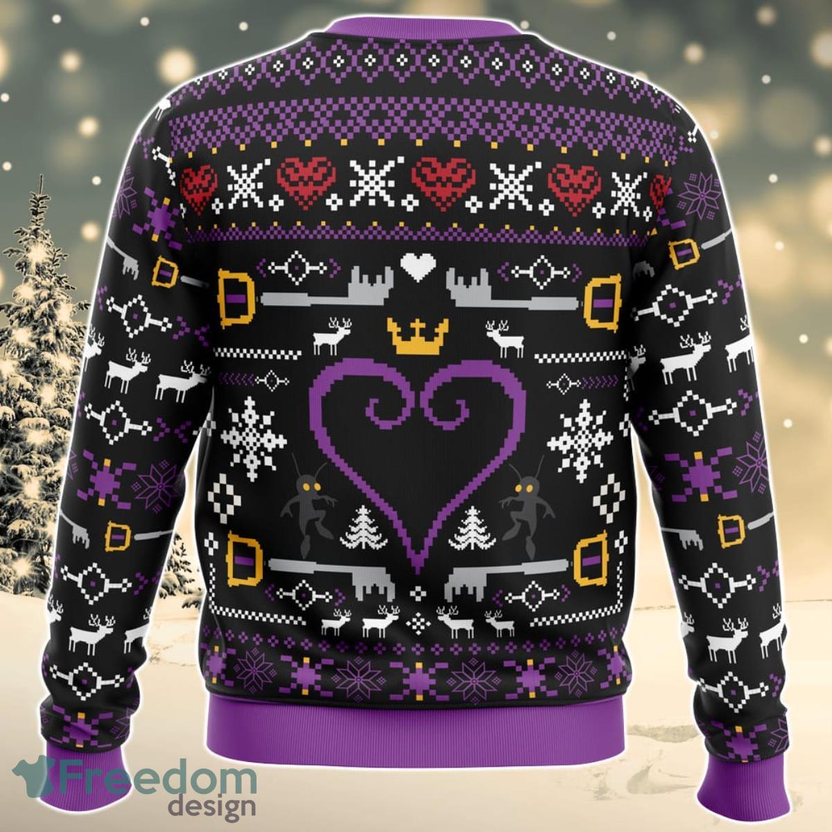 Hearts Kingdom Hearts Ugly Christmas Sweater For Men And Women Product Photo 2