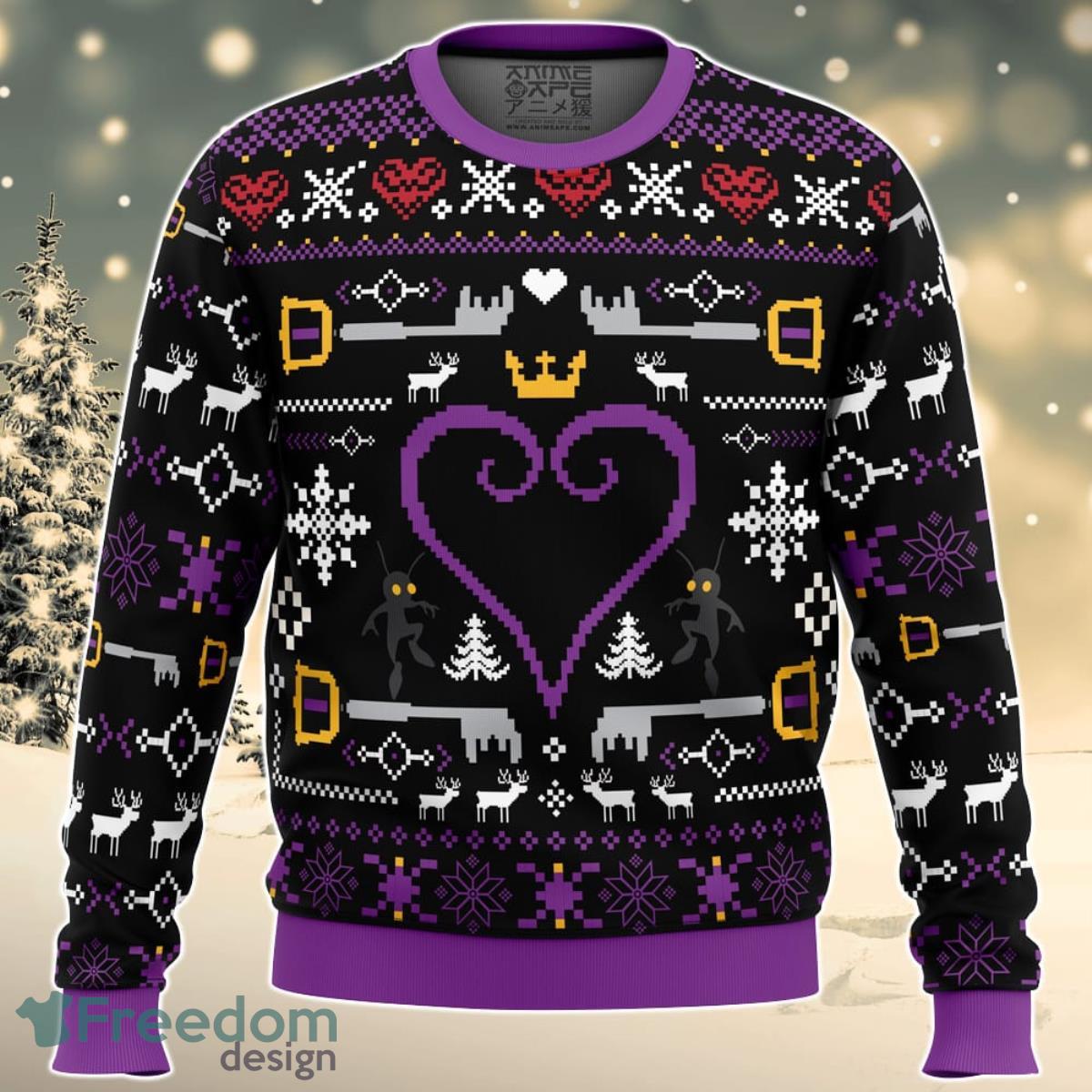 Hearts Kingdom Hearts Ugly Christmas Sweater For Men And Women Product Photo 1