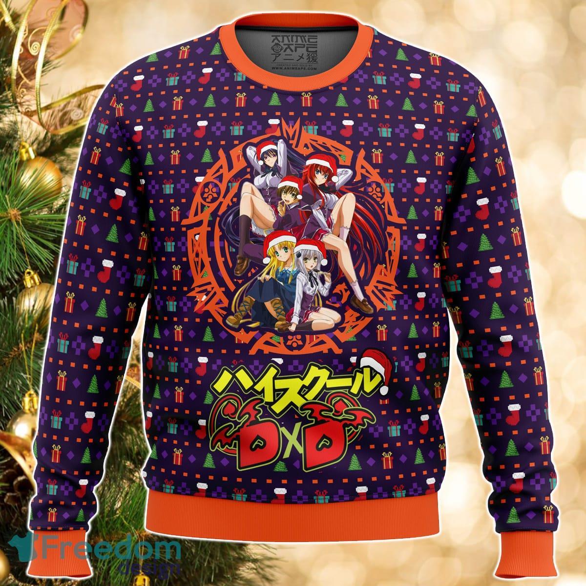 High School DXD Dreaming His Own Harem Ugly Christmas Sweater Great Gift For Men Women Product Photo 1