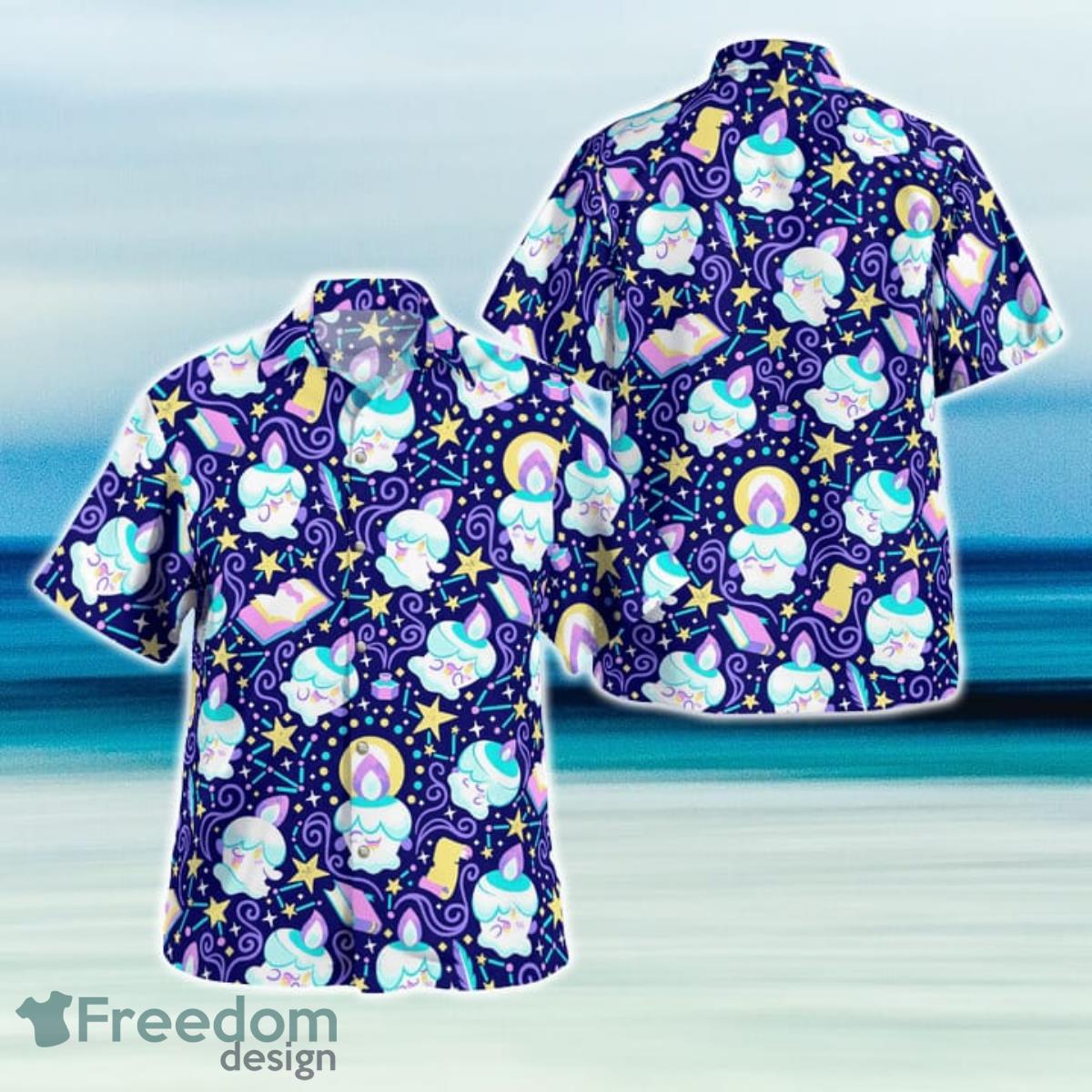 Hitomoshi Pokemon Hawaiian Shirt And Short For Fans Product Photo 1