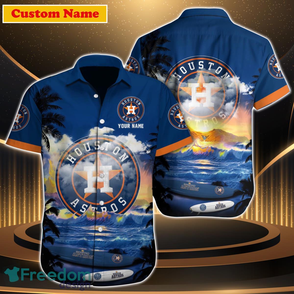 Houston Astros MLB Custom Name Hawaiian Shirt Hot Design For Fans