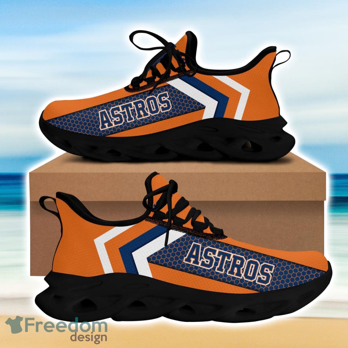 Houston Baseball Astros Max Soul Sneakers Running Sport Shoes Custom Name Product Photo 1