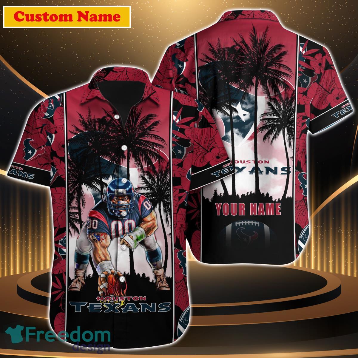 Houston Texans NFL Custom Name Hawaiian Shirt For Men Women Impressive Gift For Real Fan Product Photo 1