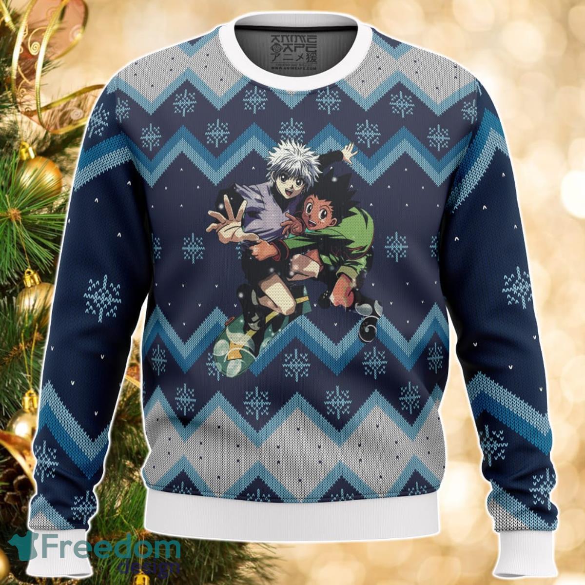 Hunter X Hunter Gon and Killua Ugly Christmas Sweater Great Gift For Men Women Product Photo 1