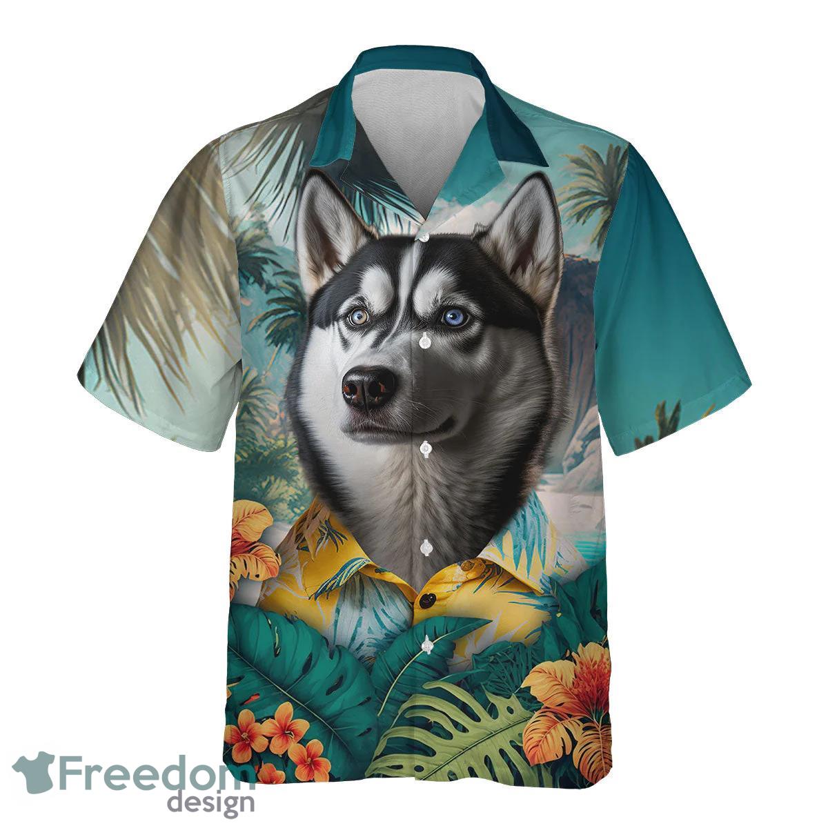 Husky All Printed 3D Hawaiian Shirt For Dog Lover Product Photo 2