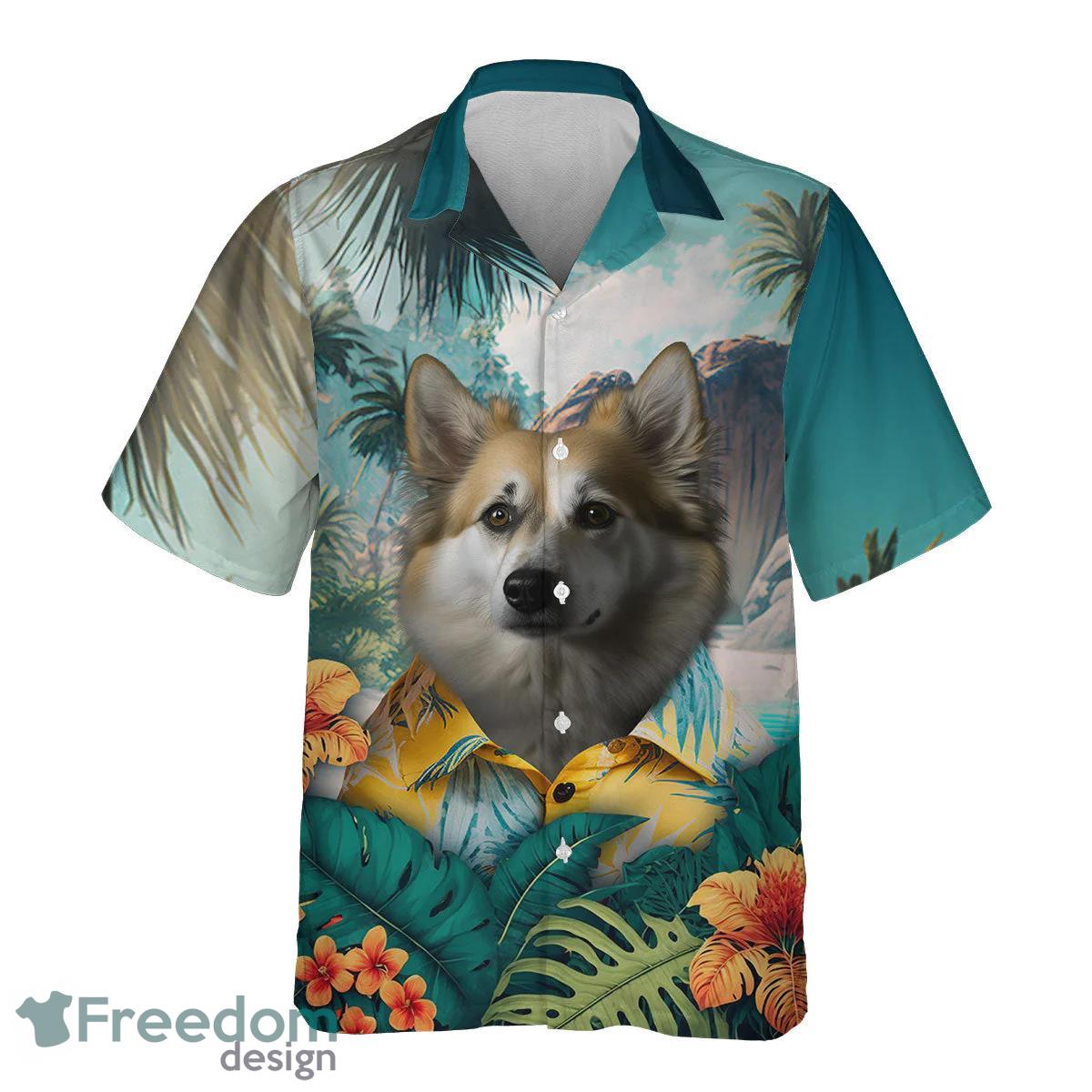 Icelandic Sheepdog All Printed 3D Hawaiian Shirt For Dog Lover Product Photo 2