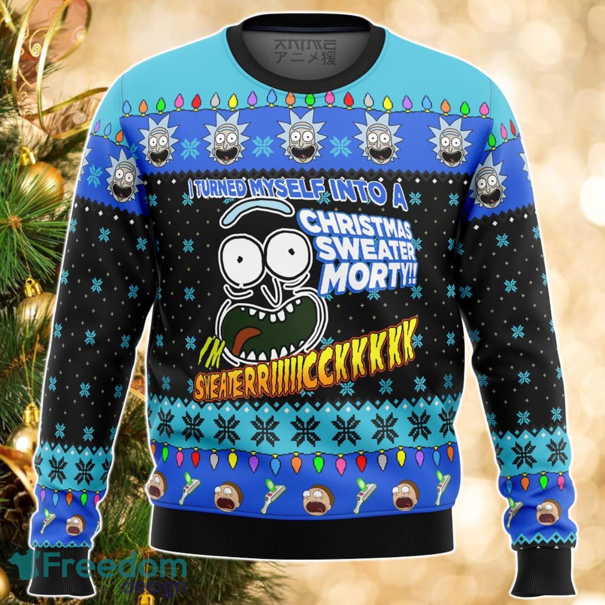 I’m Sweater Rick – Rick & Morty Ugly Christmas Sweater Great Gift For Men Women Product Photo 1