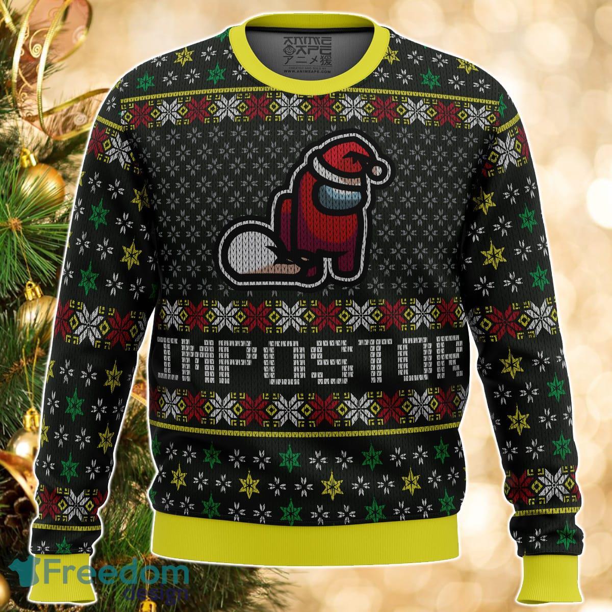 Impostor Among Us Ugly Christmas Sweater Great Gift For Men Women Product Photo 1