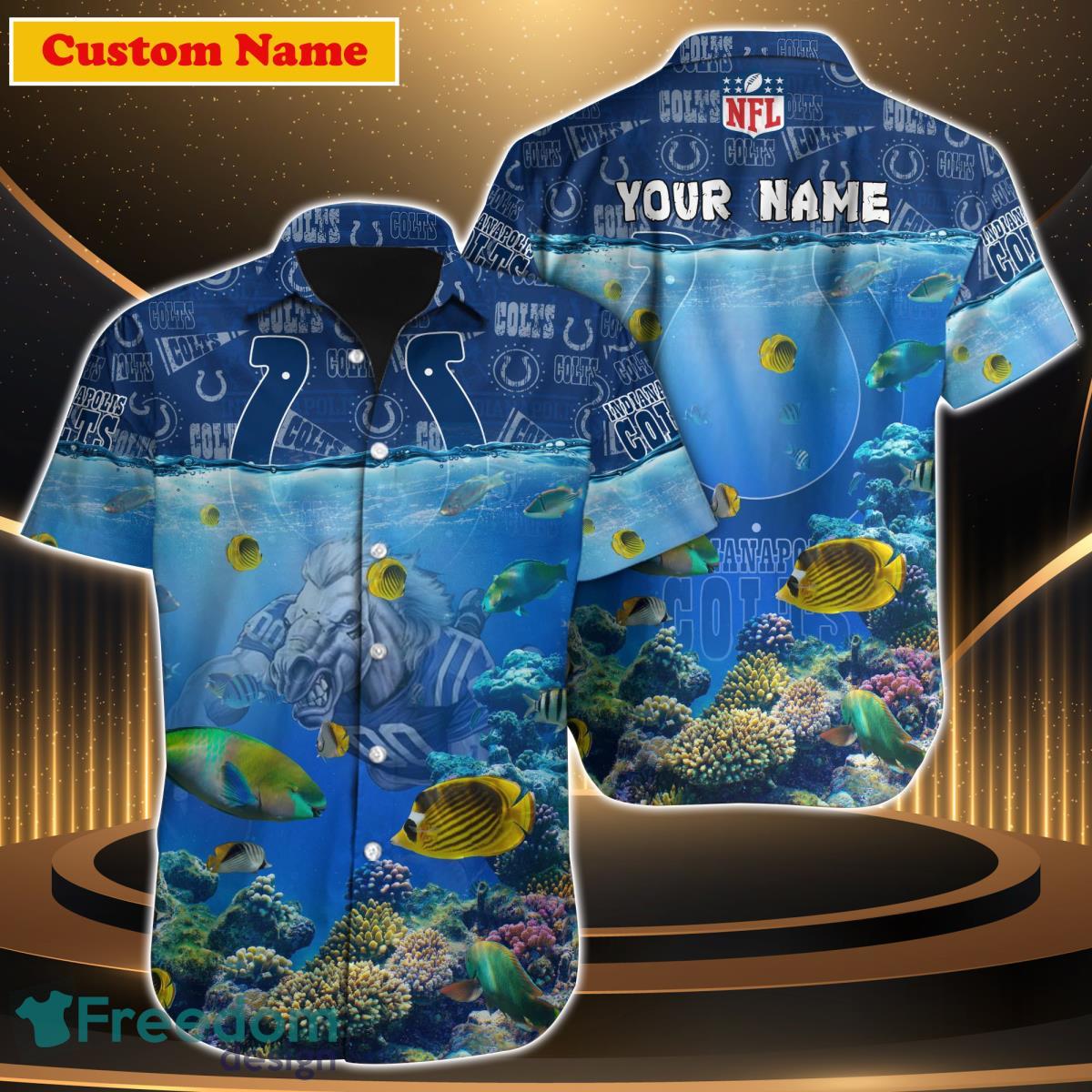 Colts Hawaiian Shirt Indianapolis Colts Cool Custom Hawaiian Shirts -  Upfamilie Gifts Store