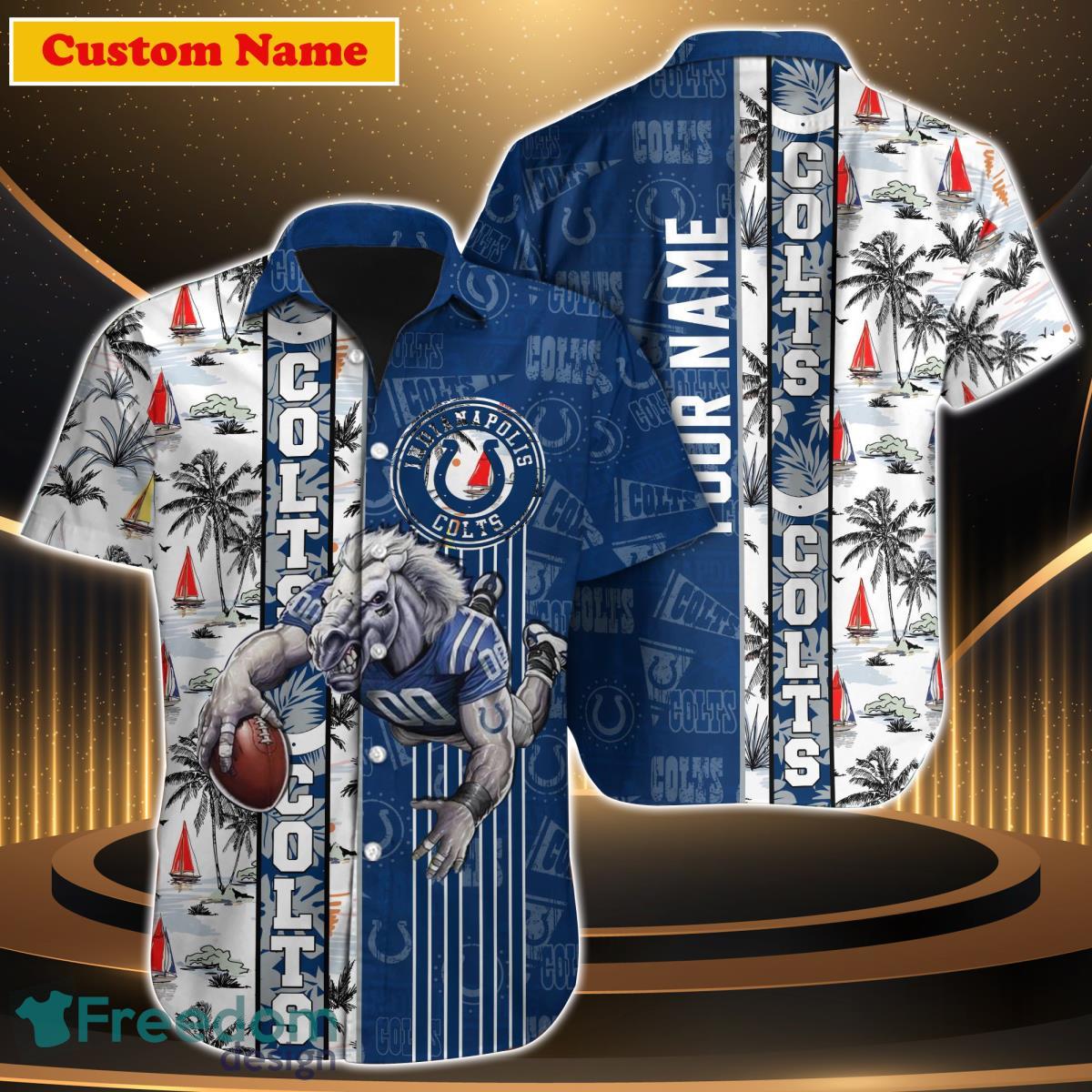 Indianapolis Colts NFL Custom Name Hawaiian Shirt For Men Women Impressive Gift For Fan Product Photo 1