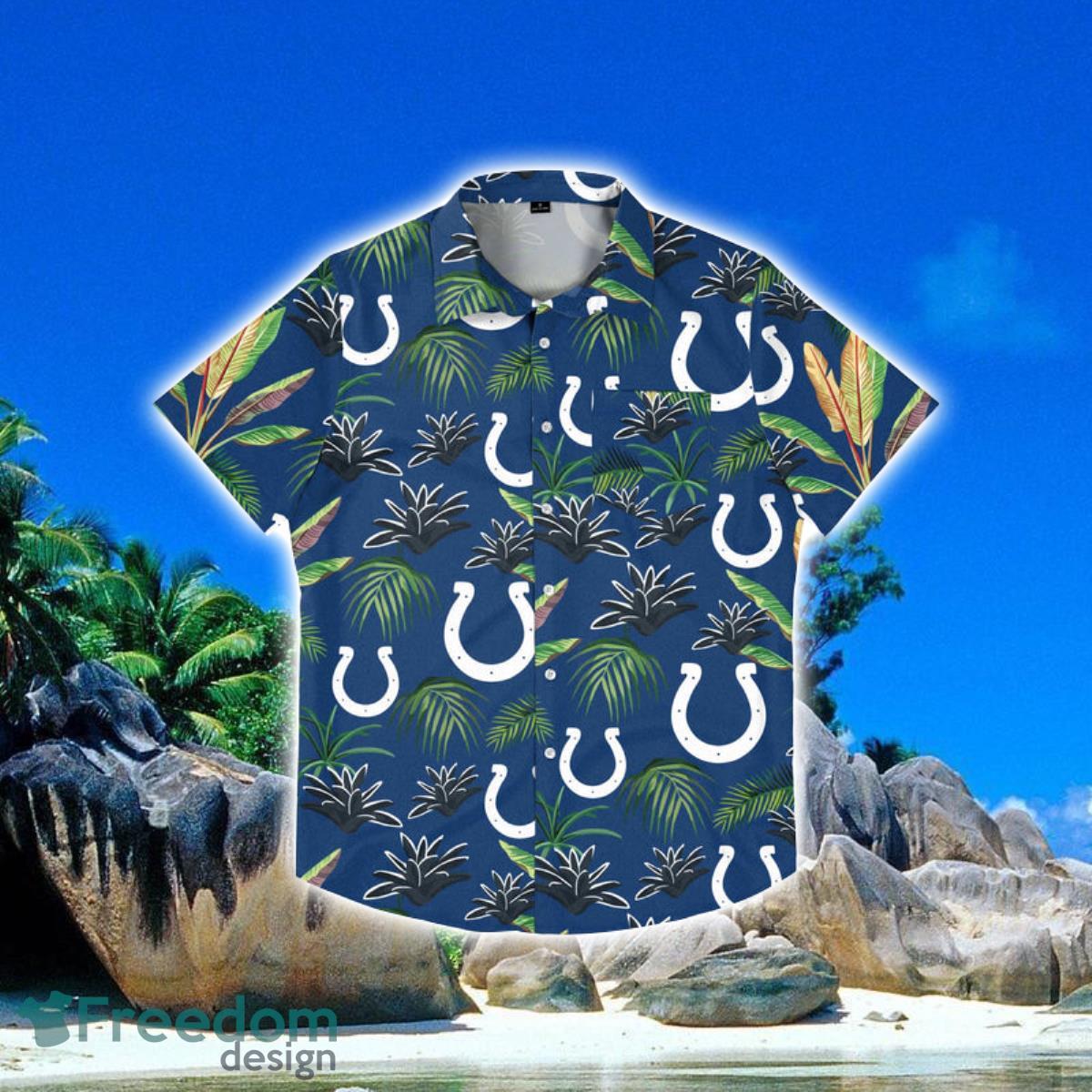 Indianapolis Colts NFL Victory Vacay Hawaiian Shirt Special Gift For Fans Product Photo 1