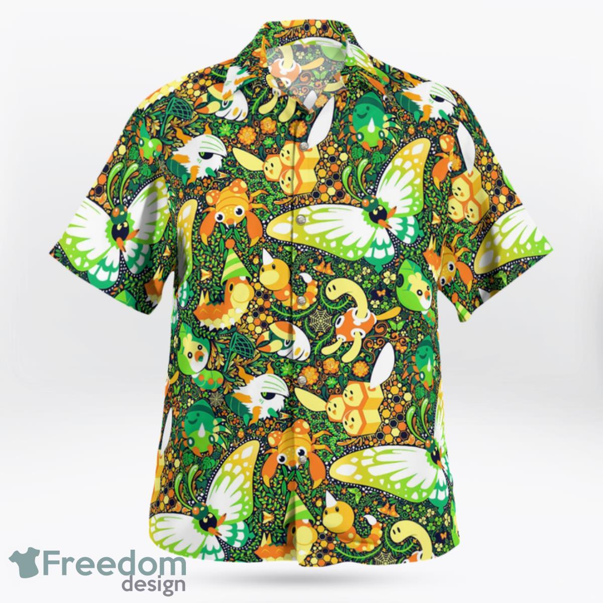 Insect SyStar Trekem Pokemon Hawaiian Shirt And Short For Fans Product Photo 2